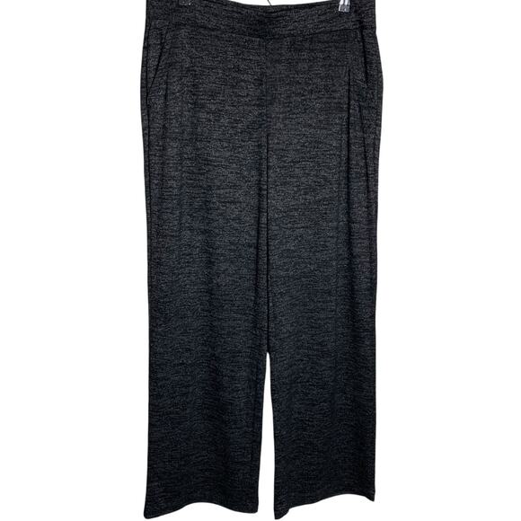 NWT Chico's Pants Women's Sz 2 (L) Zenergy Soft Essentials Black Marled Leisure - Picture 1 of 7